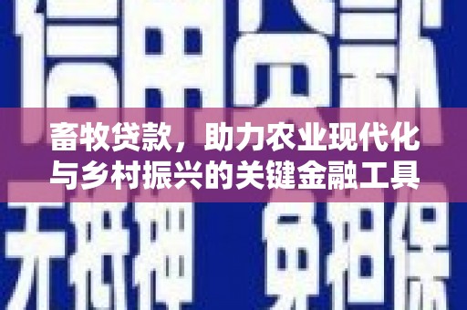 务川畜牧贷款，助力农业现代化与乡村振兴的关键金融工具