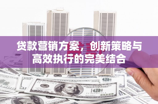 务川贷款营销方案，创新策略与高效执行的完美结合