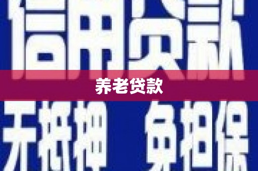 务川养老贷款