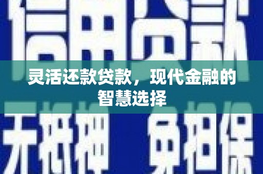 务川灵活还款贷款，现代金融的智慧选择