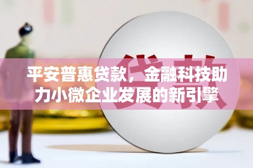 务川平安普惠贷款，金融科技助力小微企业发展的新引擎