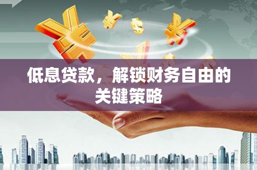 务川低息贷款，解锁财务自由的关键策略