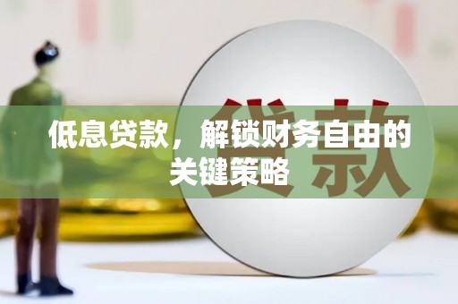 务川低息贷款，解锁财务自由的关键策略