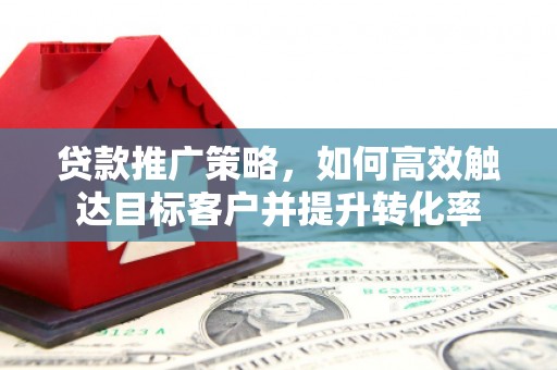 务川贷款推广策略，如何高效触达目标客户并提升转化率