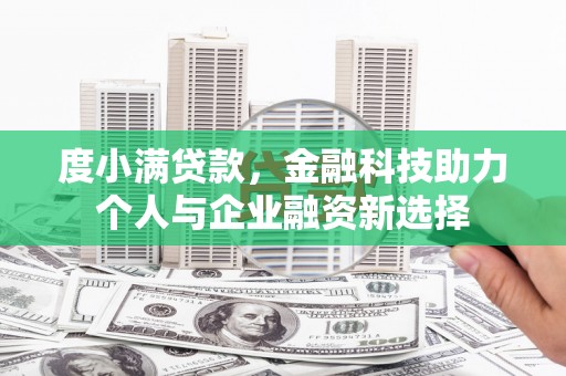 务川度小满贷款，金融科技助力个人与企业融资新选择