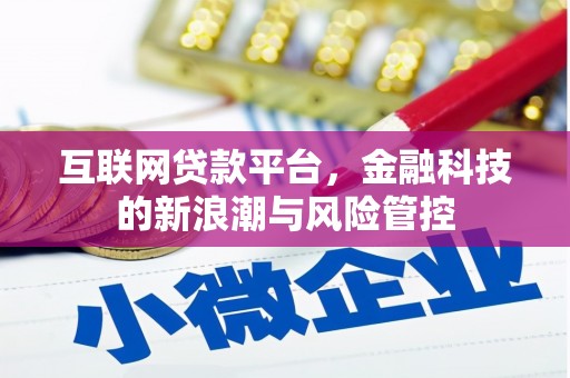 务川互联网贷款平台，金融科技的新浪潮与风险管控