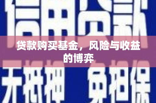务川贷款购买基金，风险与收益的博弈