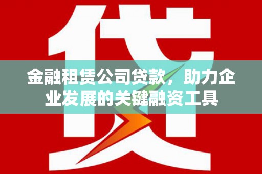 务川金融租赁公司贷款，助力企业发展的关键融资工具