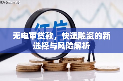 务川无电审贷款，快速融资的新选择与风险解析