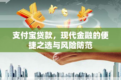 务川支付宝贷款，现代金融的便捷之选与风险防范