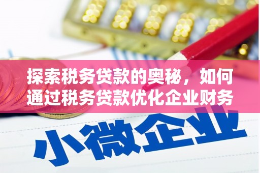 务川探索税务贷款的奥秘，如何通过税务贷款优化企业财务