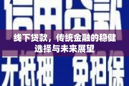 务川线下贷款，传统金融的稳健选择与未来展望