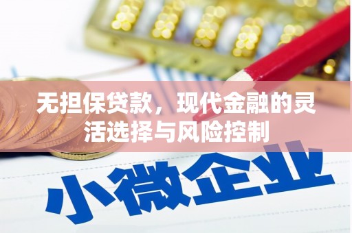 务川无担保贷款，现代金融的灵活选择与风险控制