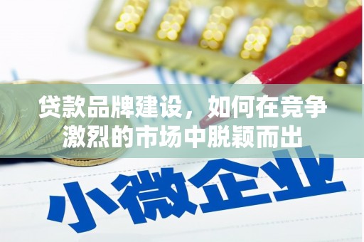 务川贷款品牌建设，如何在竞争激烈的市场中脱颖而出