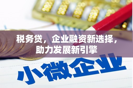 务川税务贷，企业融资新选择，助力发展新引擎