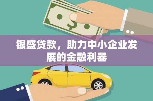 务川银盛贷款，助力中小企业发展的金融利器