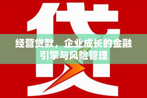 务川经营贷款，企业成长的金融引擎与风险管理